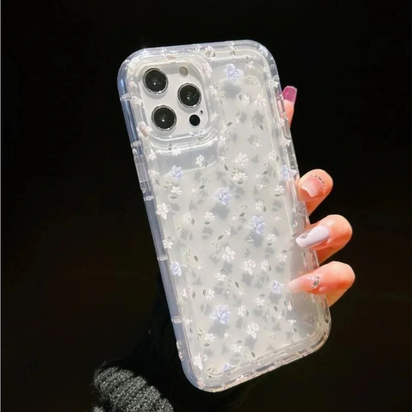 ⚠️Clearance iPhone 14/Pro/Pro Max Flower Print Phone Case - Picture 1 of 4